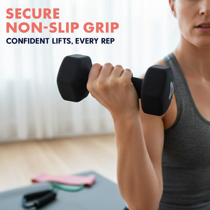 Neoprene Dumbbell Set with Stand - SQDBT30